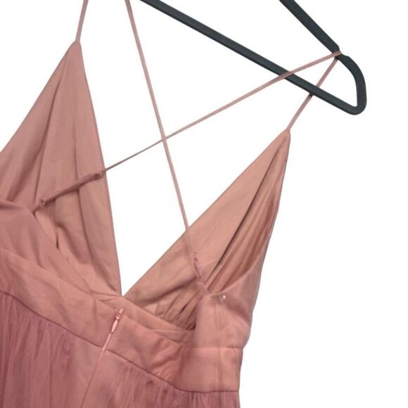 Windsor mauve pink maxi tulle dress size small - Picture 3 of 5
